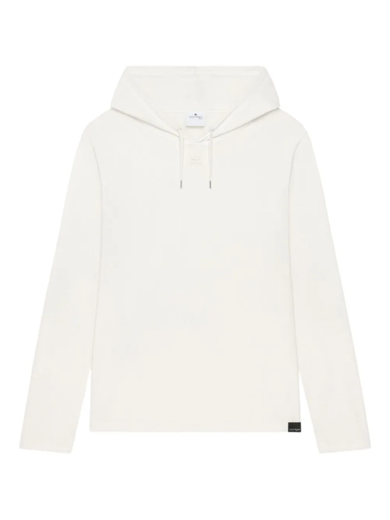 

Асимметричная толстовка с длинными рукавами Courrèges, белый
