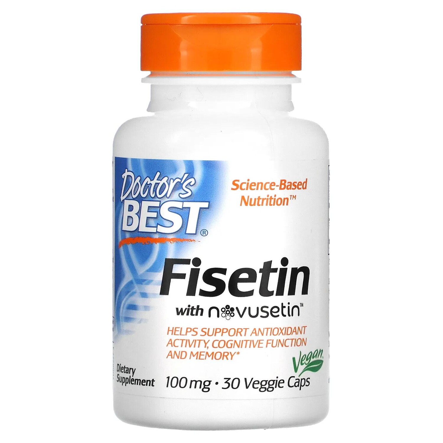 

Doctor's Best физетин с Novusetin 100 мг 30 вегетарианских капсул