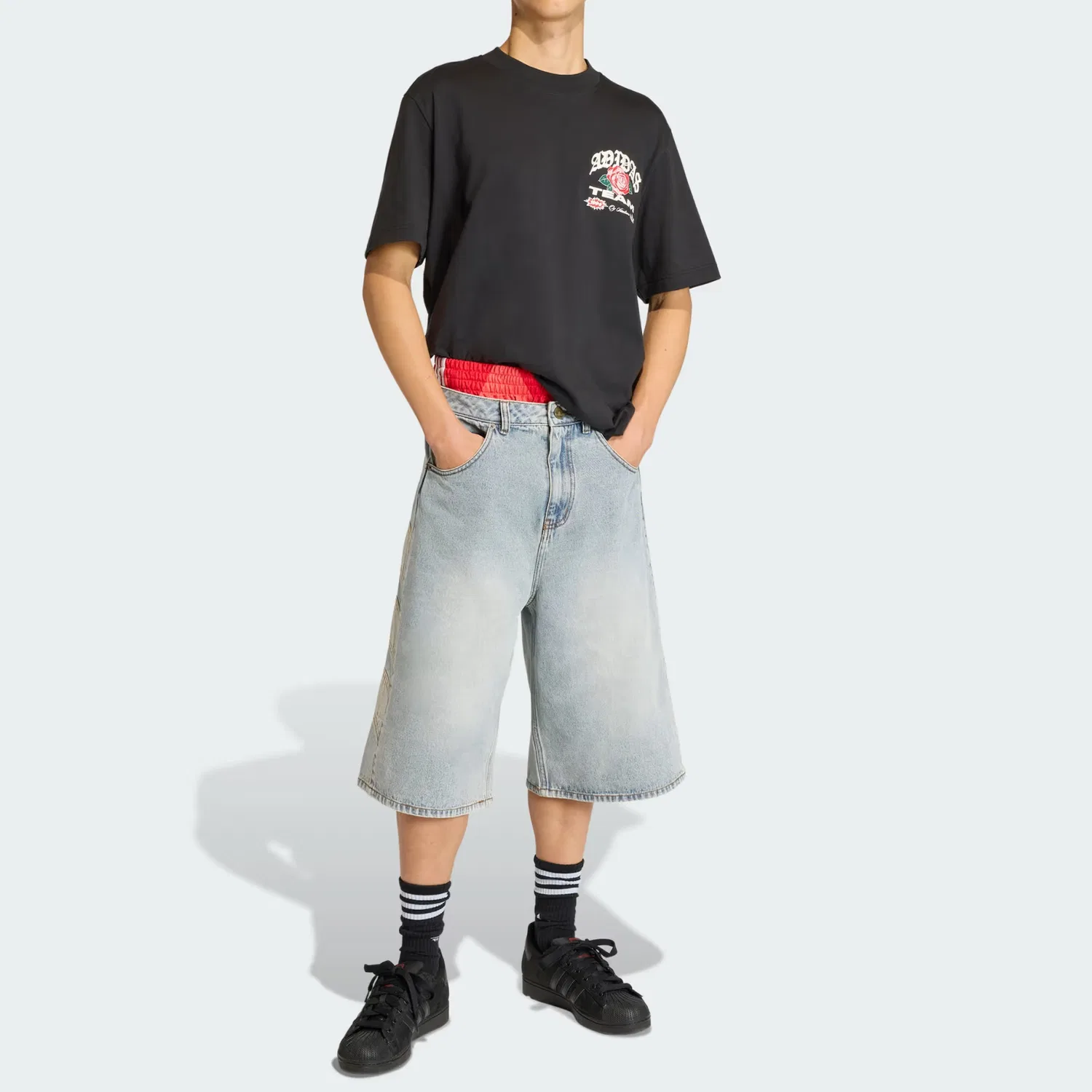 Джинсовые шорты мужские Adidas Originals, Indigo Denim — фото 3