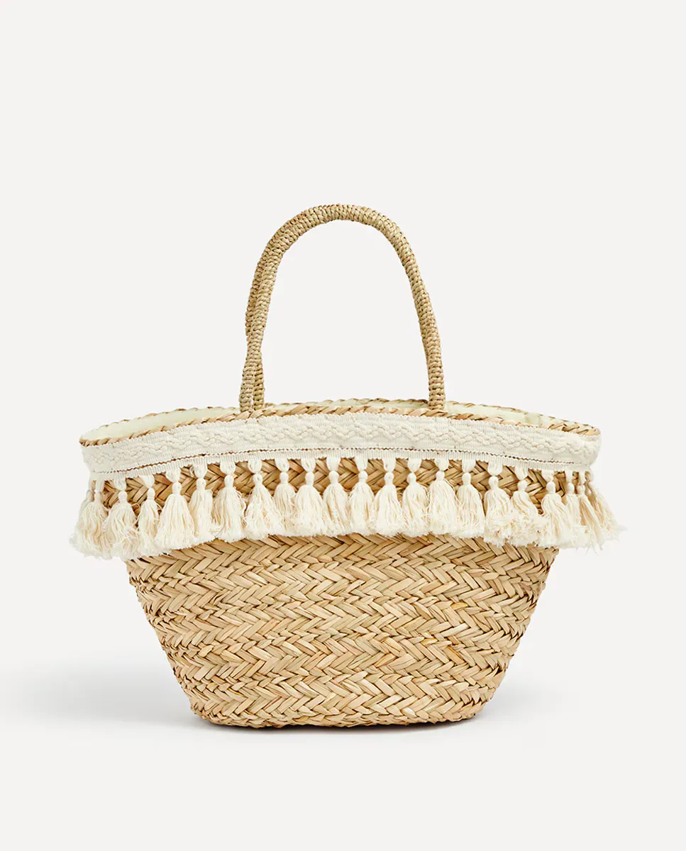 

Пляжная сумка Fringe El Corte Inglés, цвет Natural