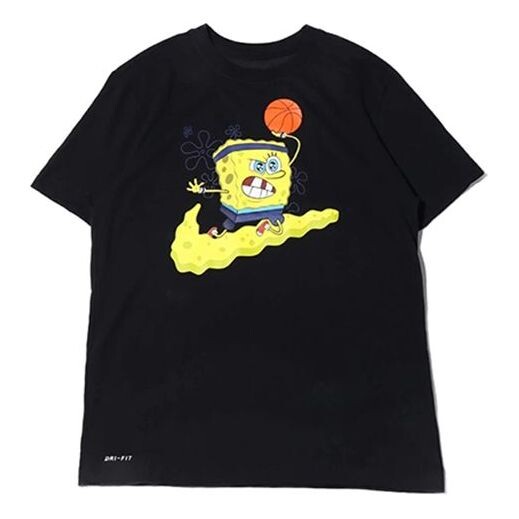 

Футболка kyrie spongebob sports t-shirt 'black' Nike, черный