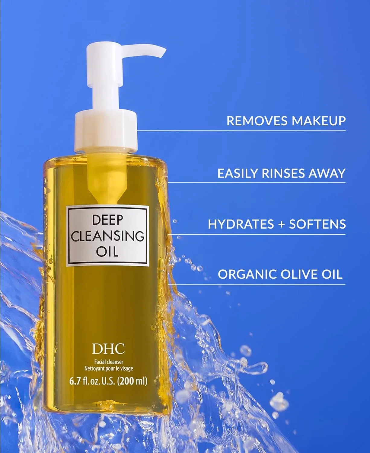 Масло для снятия макияжа DHC Deep Cleansing Oil 6.7 fl. oz + дорожный формат 1 fl. oz — фото 2