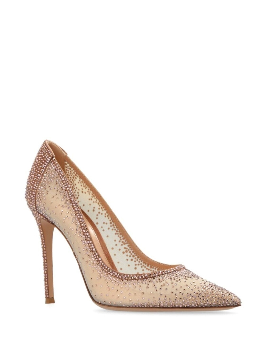 Gianvito Rossi туфли-лодочки Rania 100 мм из кожи, розовый — фото 2