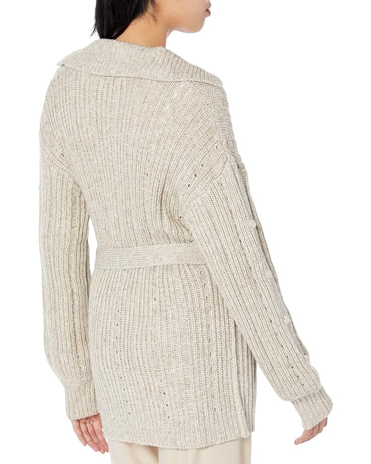 

Свитер MOON RIVER Cardigan with Collar and Tie Waist, оранжевый