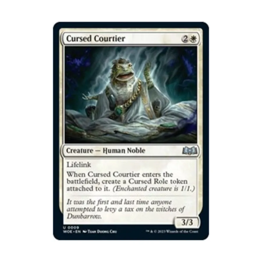 

CCG Проклятый придворный (U), MTG - Wilds of Eldraine