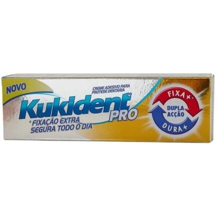 

Kukident Pro Plus Двойной крем-адгезив для полных или частичных зубных протезов 60 грамм