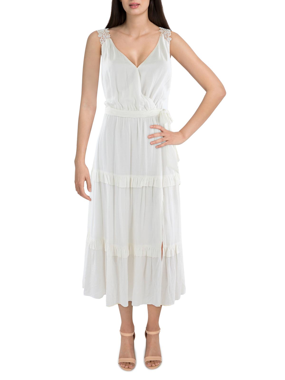 

Длинное макси-платье Riviera Womens с кружевной отделкой Paige, белый