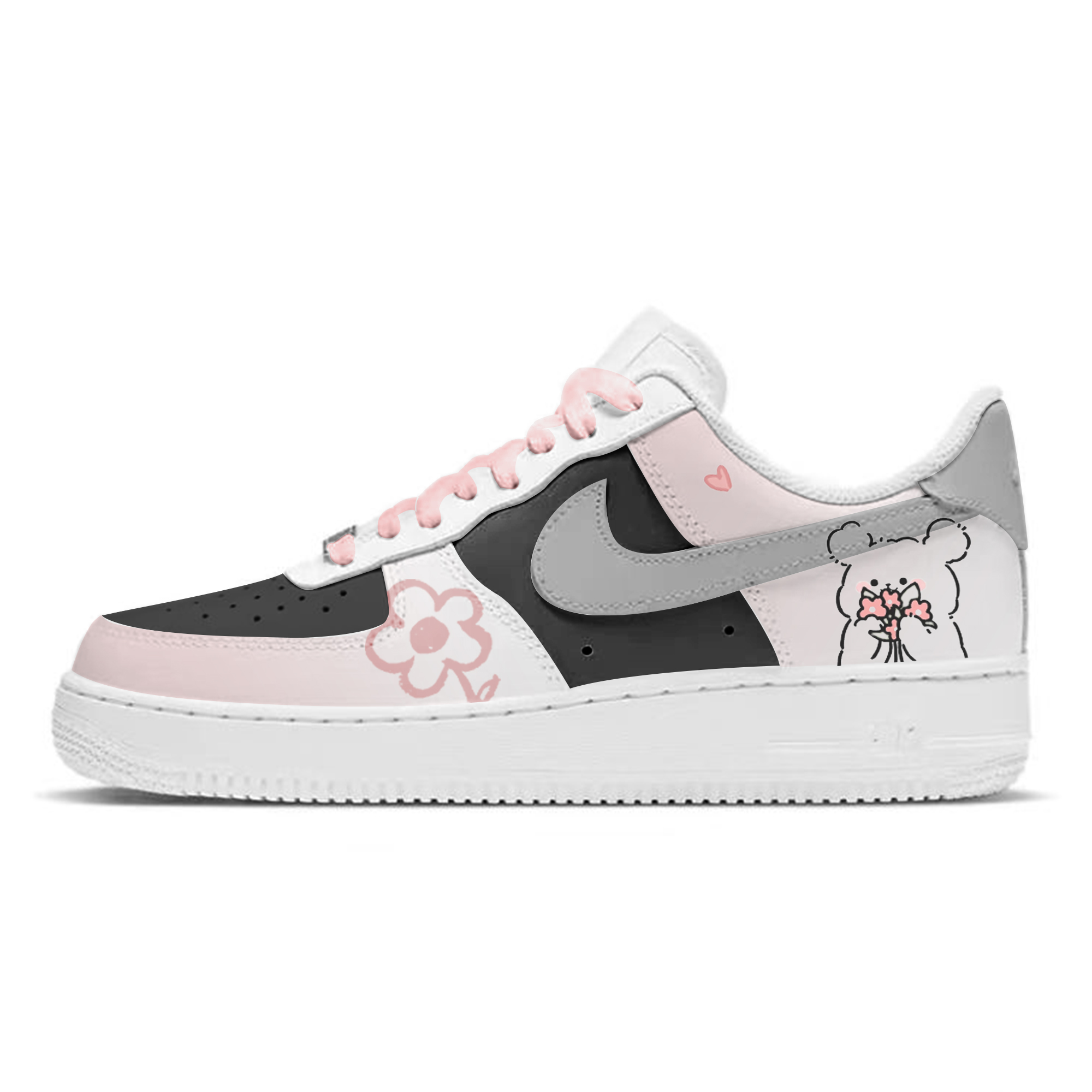 

Кроссовки Air Force 1 с противоскользящим износостойким низким верхом для детей и подростков Nike, белый