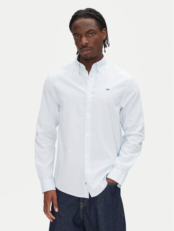 

Рубашка обычного кроя DM0DM20875 Tommy Jeans, голубой