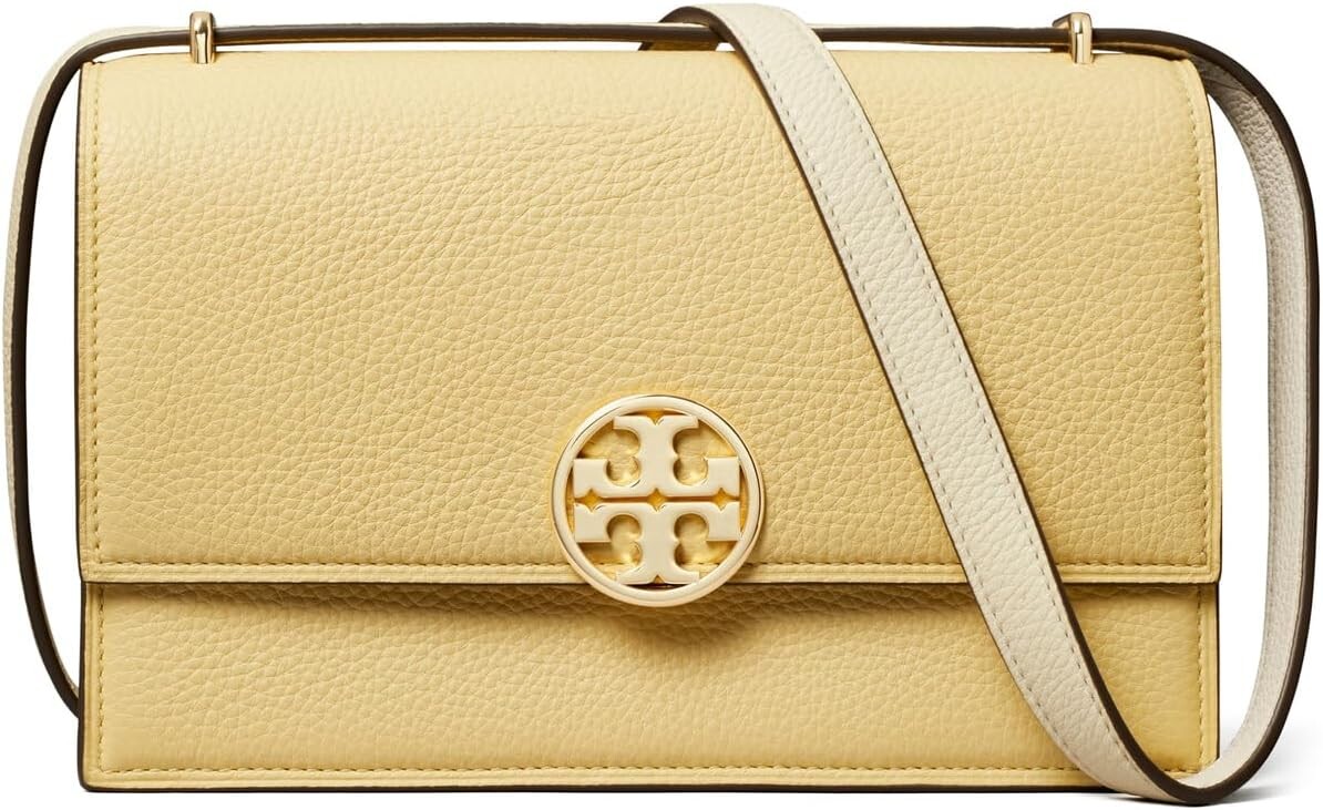 

Сумка Tory Burch Miller Color-Block Shoulder Bag, цвет Light Honey