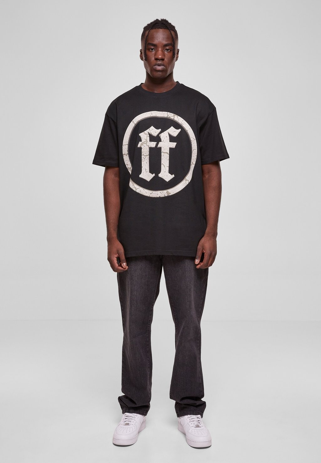 

Простая футболка CAMO LOGO HEAVY OVERSIZED TEE Forgotten Faces, черный