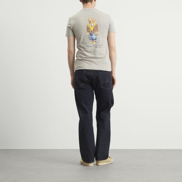 Футболка с изображением медведя из коллекции Heritage Polo Ralph Lauren, Loft Heather — фото 4