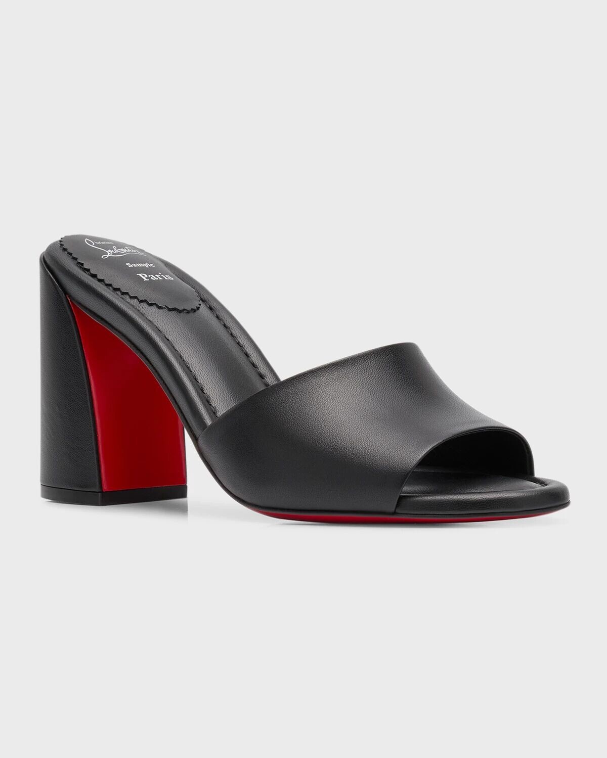Сандалии-мюли Jane на красной подошве с кожаной подошвой Christian Louboutin, цвет Black — фото 3