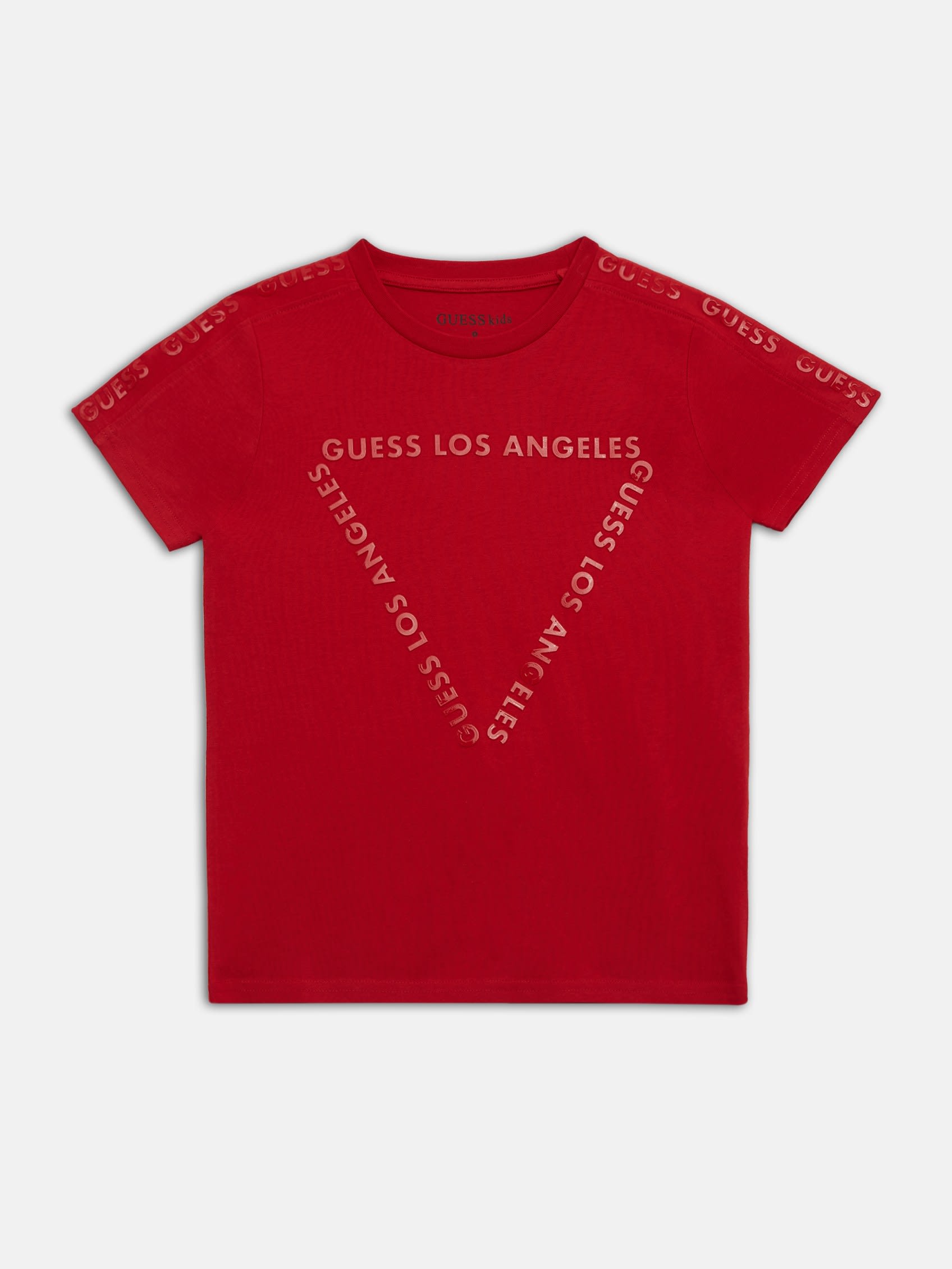 

Футболка Wyatt с гелевым логотипом (7-16) Guess Factory, красный