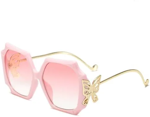 

Солнцезащитные очки большого квадратного размера 2026 года для женщин, уникальный стиль, элегантные женские очки черного и розового цвета MTZJH, Pink Pink