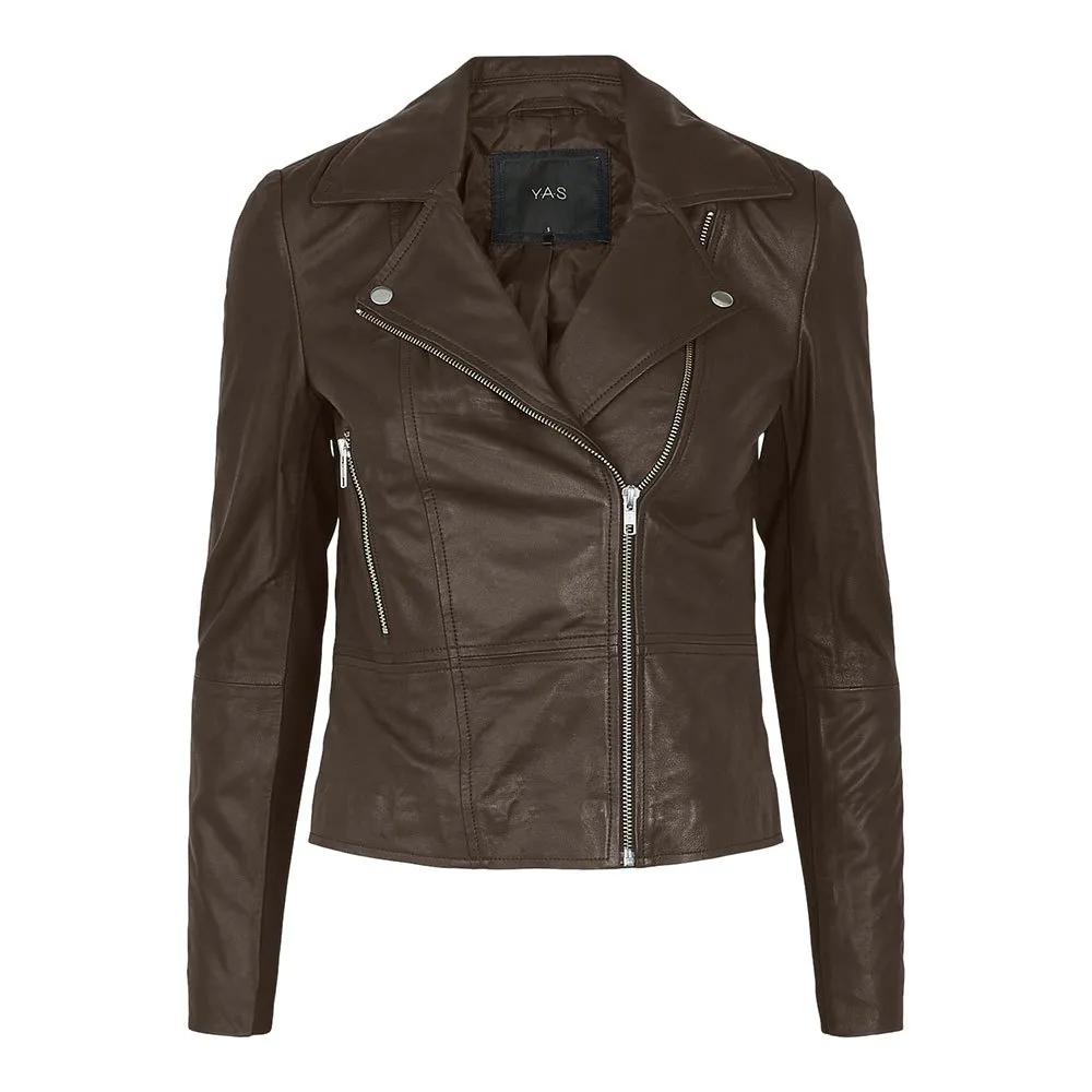 

Куртка Yas Sophie Leather, коричневый