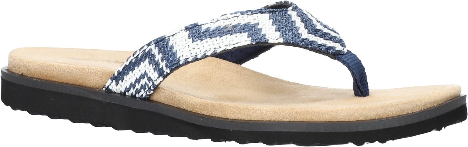 Шлепанцы Stevie Easy Street, цвет Navy/White Raffia Woven