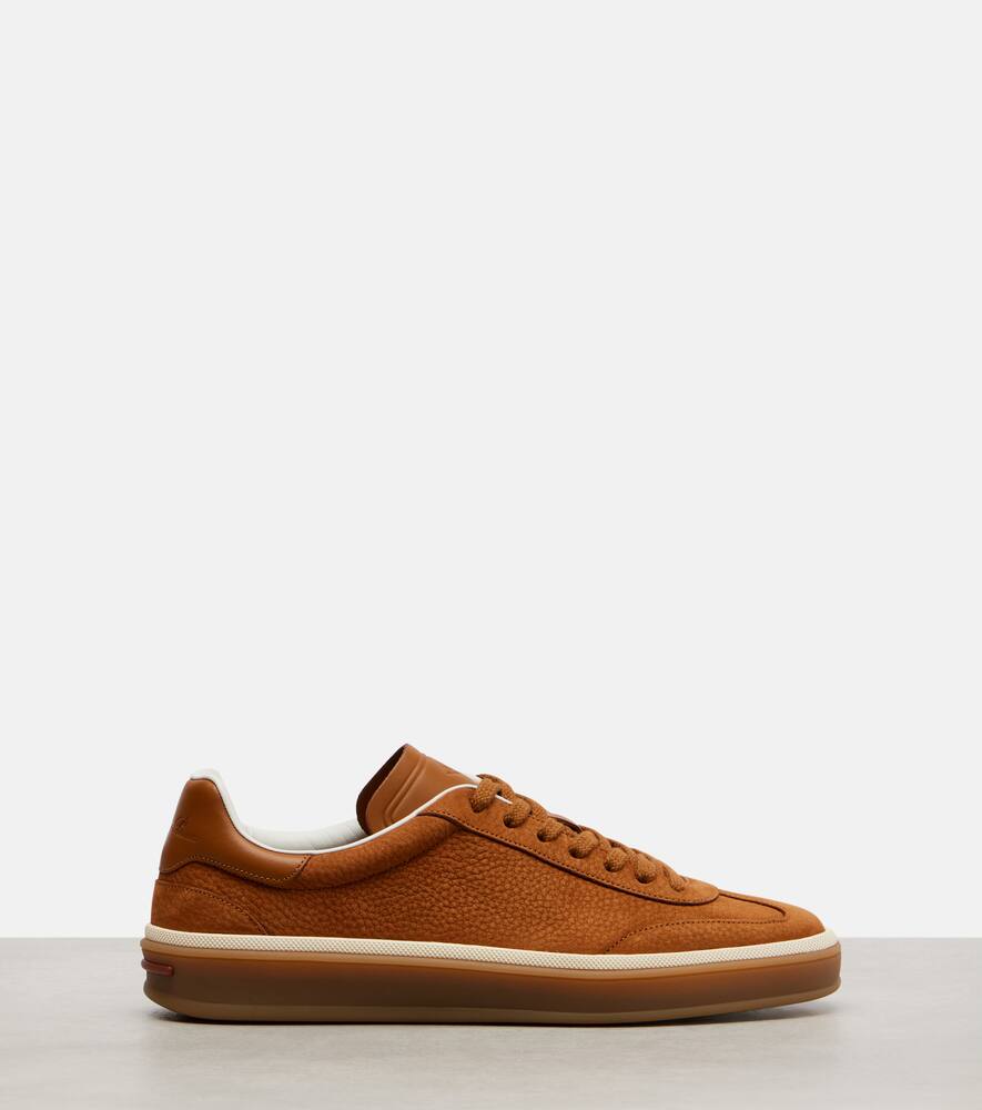 Теннисные кеды walk из кожи Loro Piana, Bon Ton Brown — фото 4