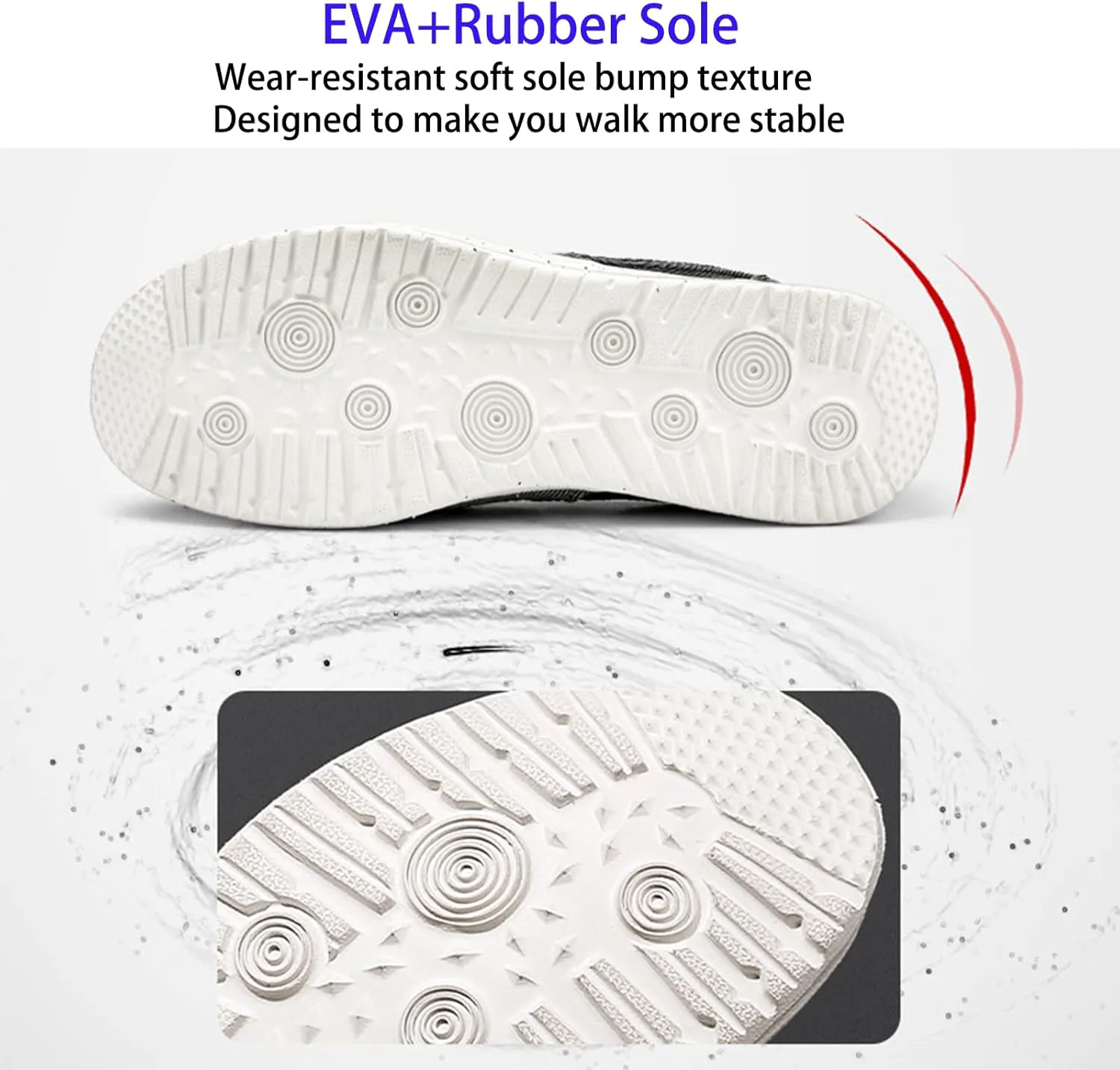 

Мужские слипоны из канвы с поддержкой свода стопы, повседневные дышащие легкие кроссовки для подошвенного фасциита, обувь для ходьбы внутри и на улице Crepuscute, синий