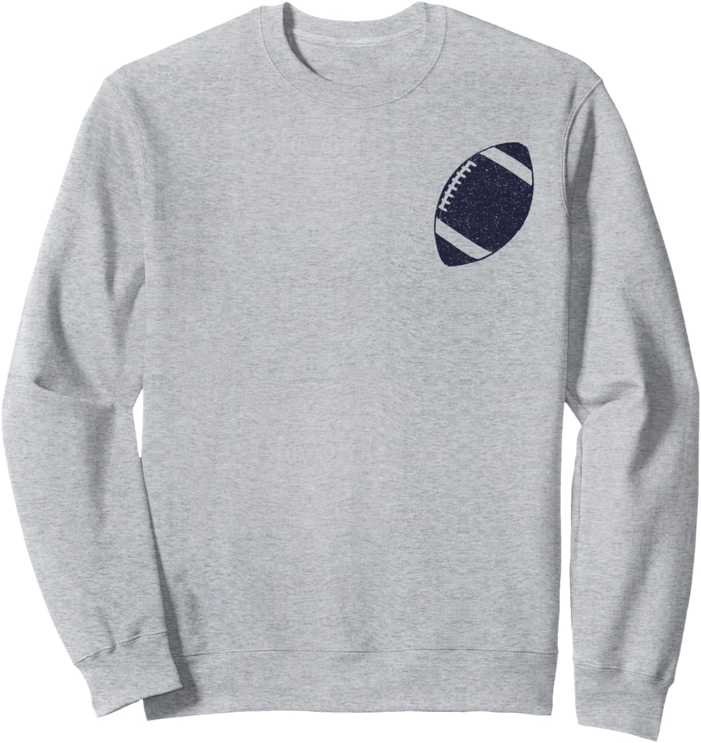 

Футбольная толстовка с передним карманом и крупным текстом на спине для игрового дня Trendy Apparel, серый