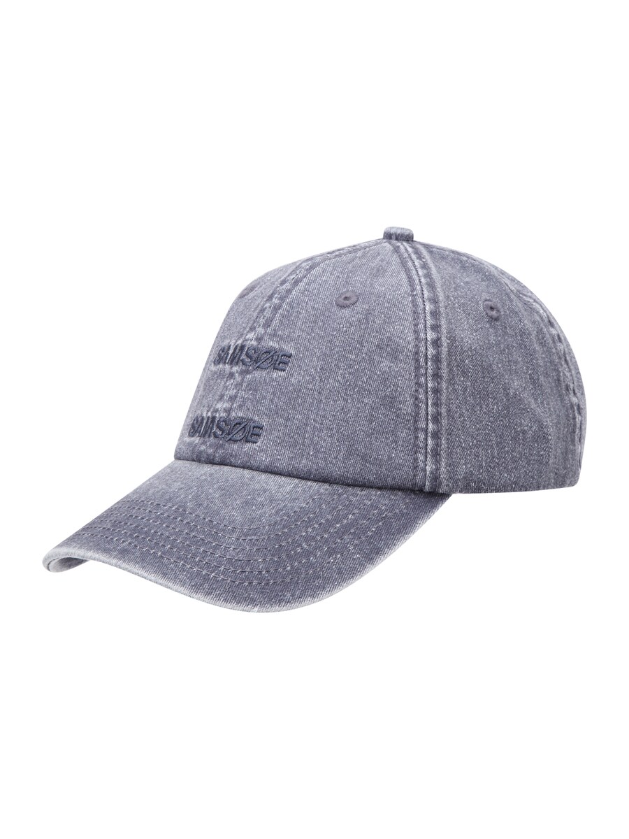 

Бейсболка Samsøe Samsøe, цвет Grey denim/Dark grey
