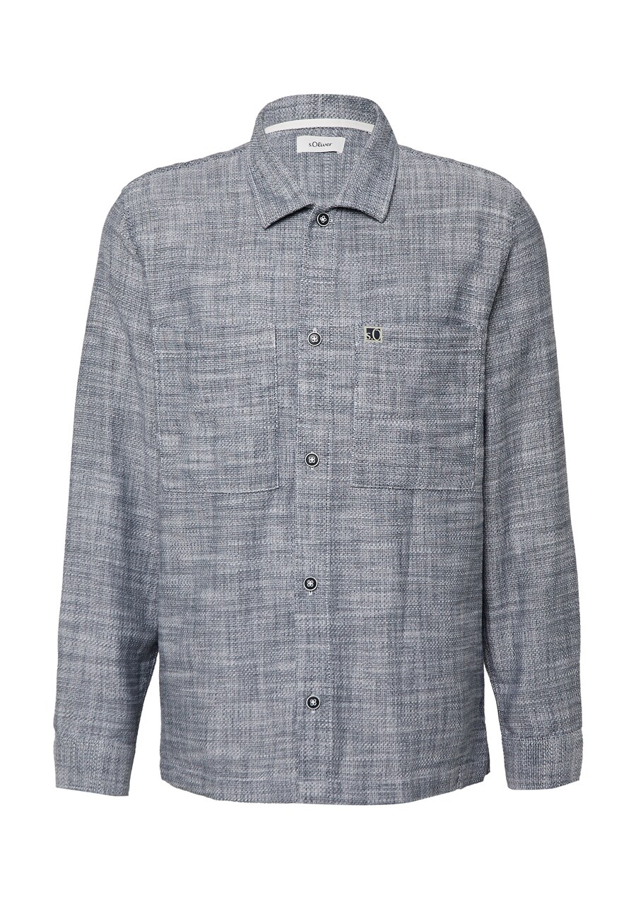 

Рубашка на пуговицах классического кроя s.Oliver, marine blue