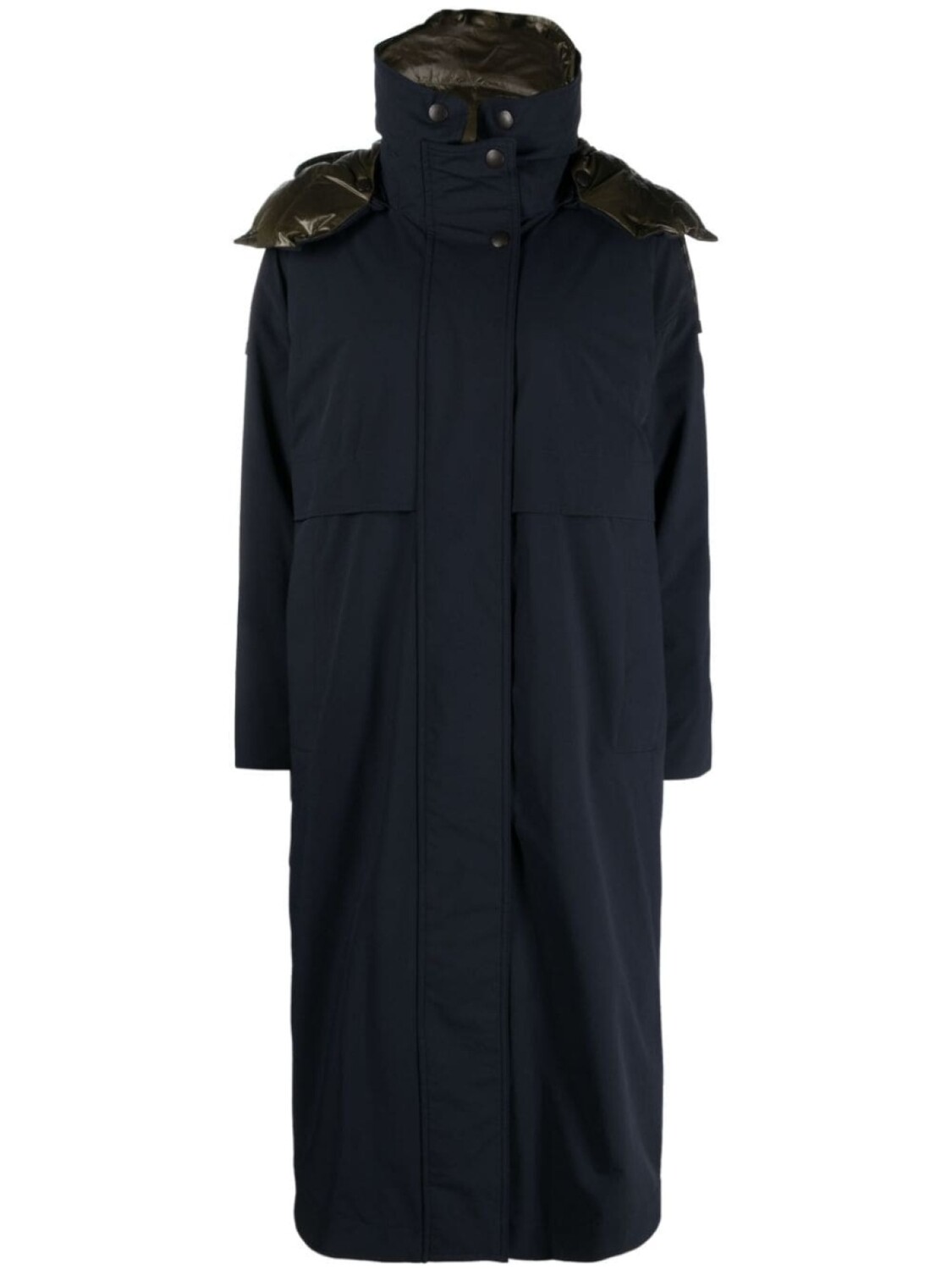 

Пальто с капюшоном Woolrich, синий