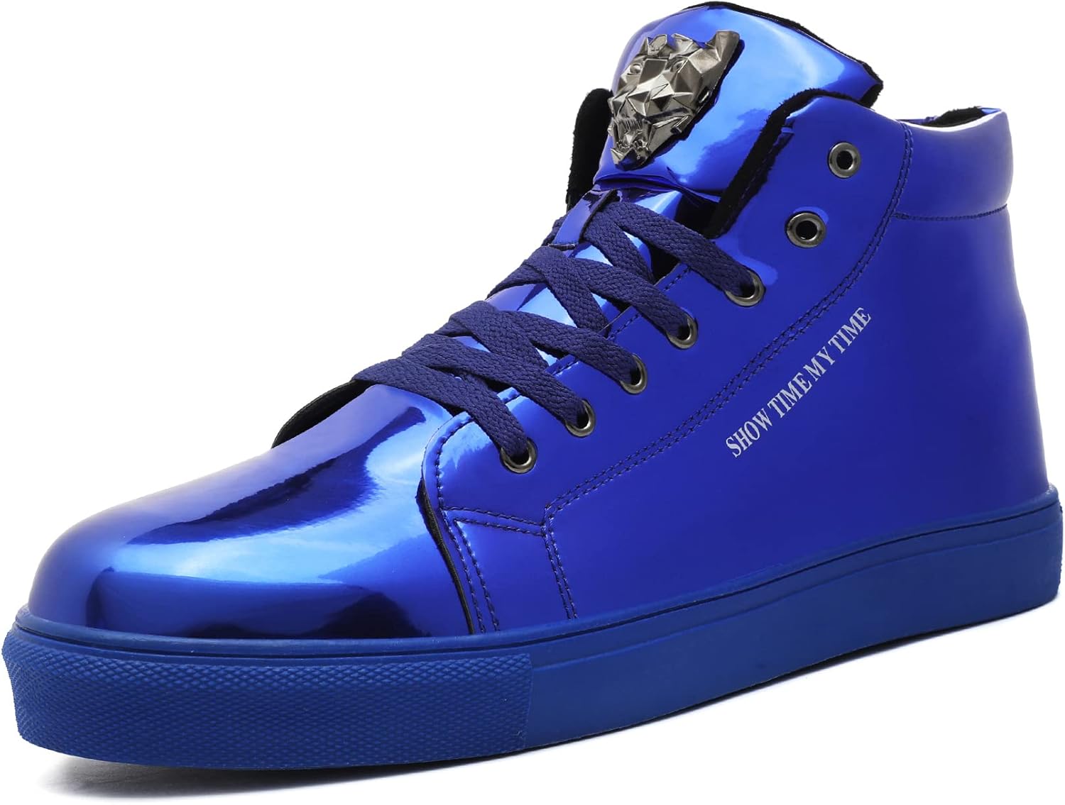 

IGxx Блестящие туфли с пайетками для мужчин и женщин, модные золотые туфли, сверкающие высокие кроссовки, панк, синий