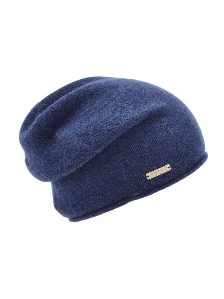 

Вязаная шапка Seeberger Strick, синий