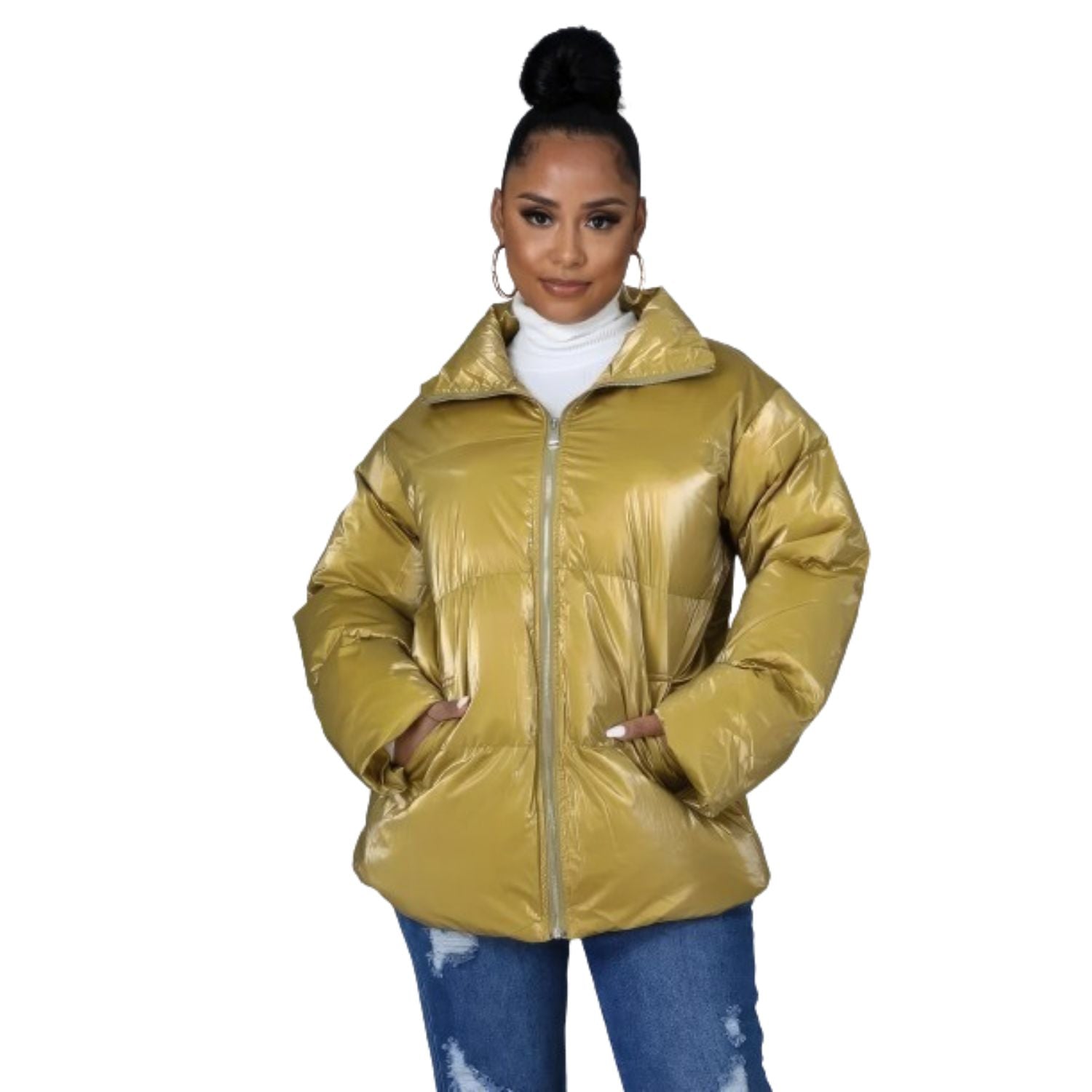 

Неэластичная куртка-бомбер FASHNZFAB, желтый
