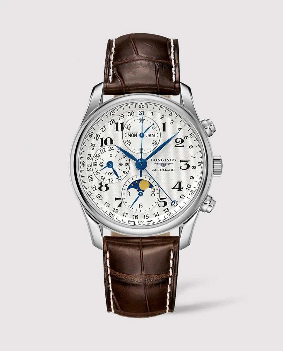 

Longines L26734783 Автоматические мужские часы Longines Master Collection из коричневой кожи, коричневый