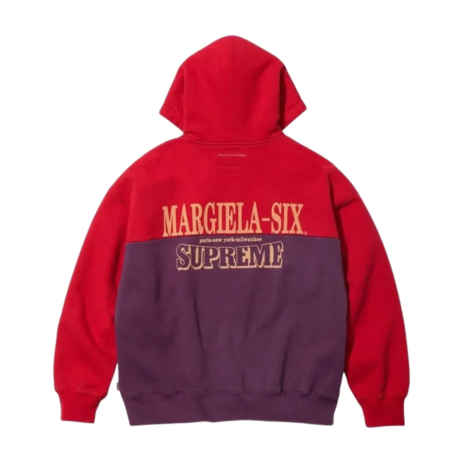 Толстовка Supreme x MM6 Maison Margiela Eagle на молнии с капюшоном, цвет 'Red' — фото 2