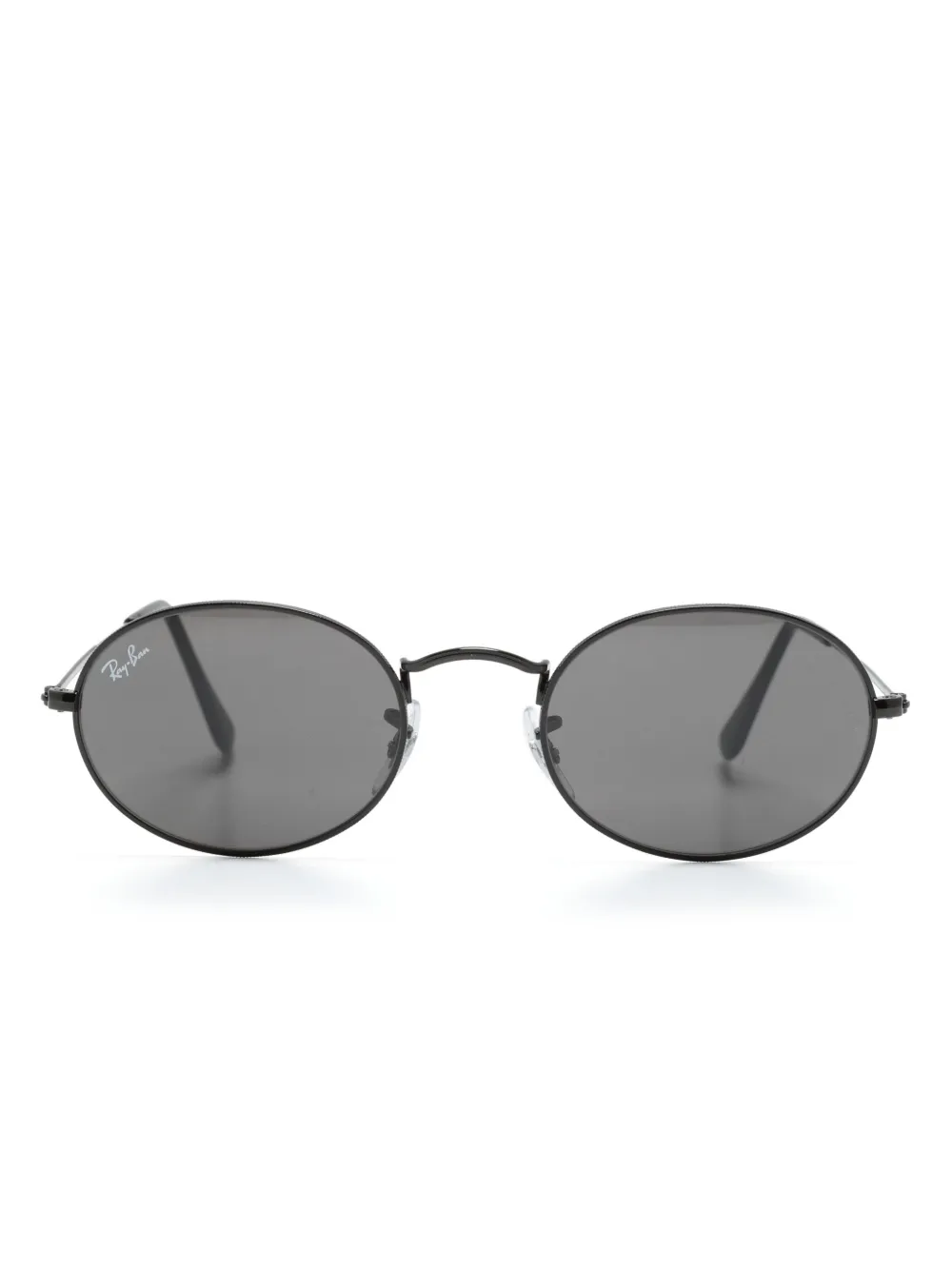 

Солнцезащитные очки в овальной оправе Ray-Ban, черный
