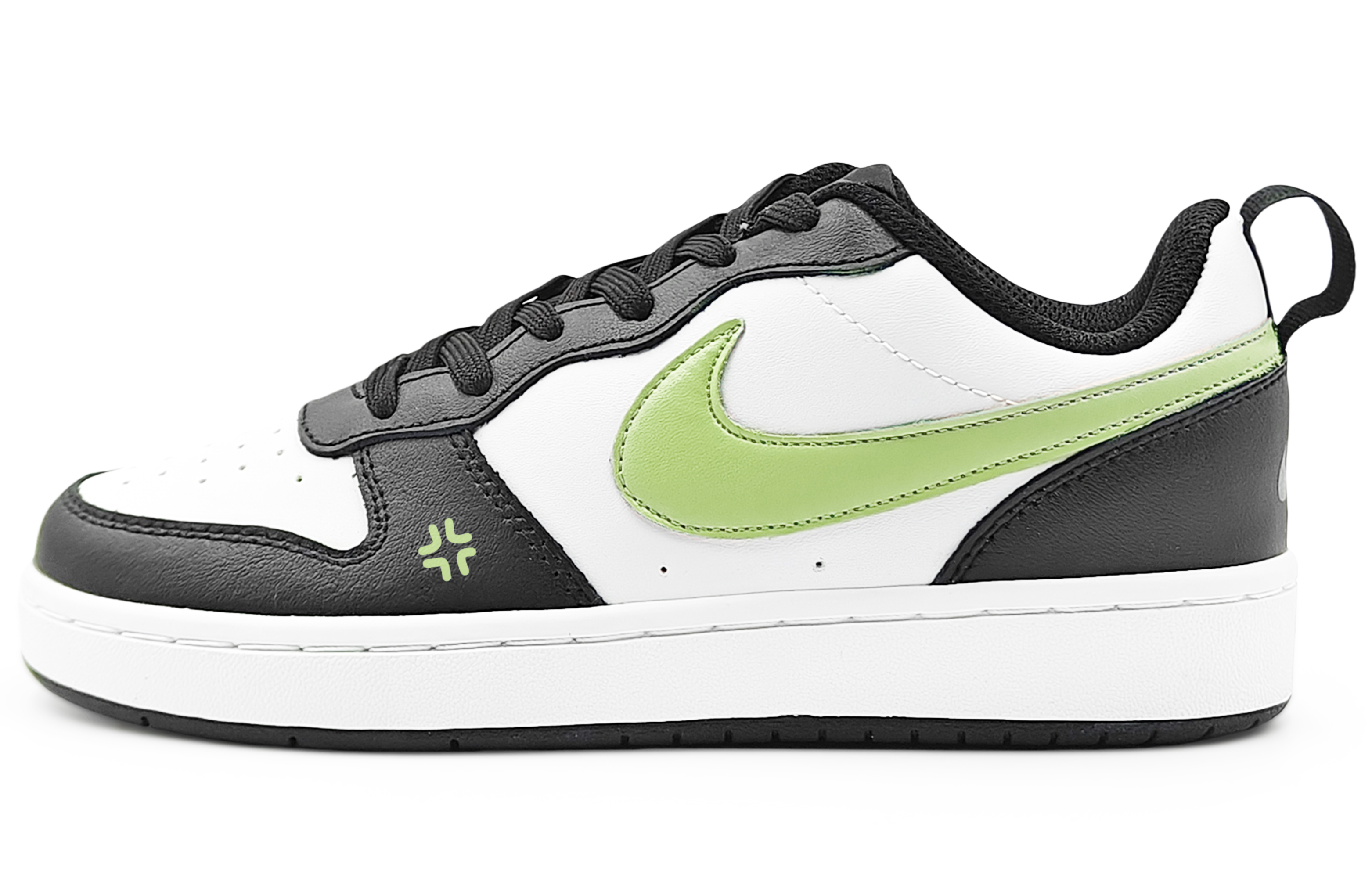 

Детские кроссовки для скейтбординга Court Borough Low 2 Low Top для подростков Nike, черный/зеленый