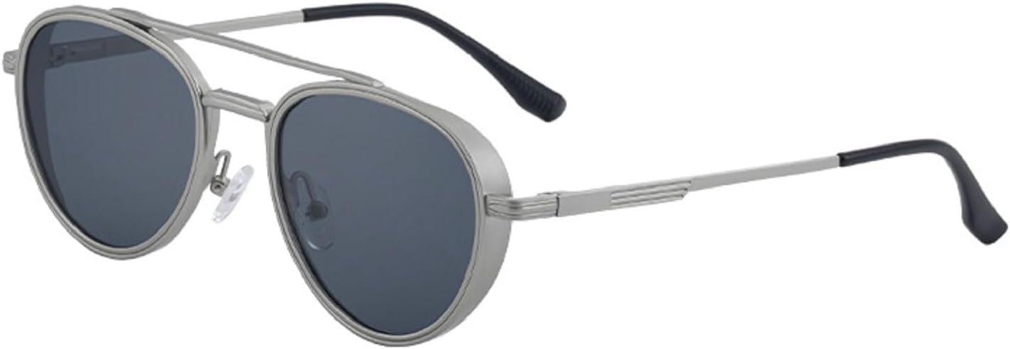 

Солнцезащитные очки-пилот для женщин, ретро-очки в квадратной оправе для мужчин, очки для вождения, путешествий и активного отдыха, защита от УФ-излучения mincl, Silver Grey