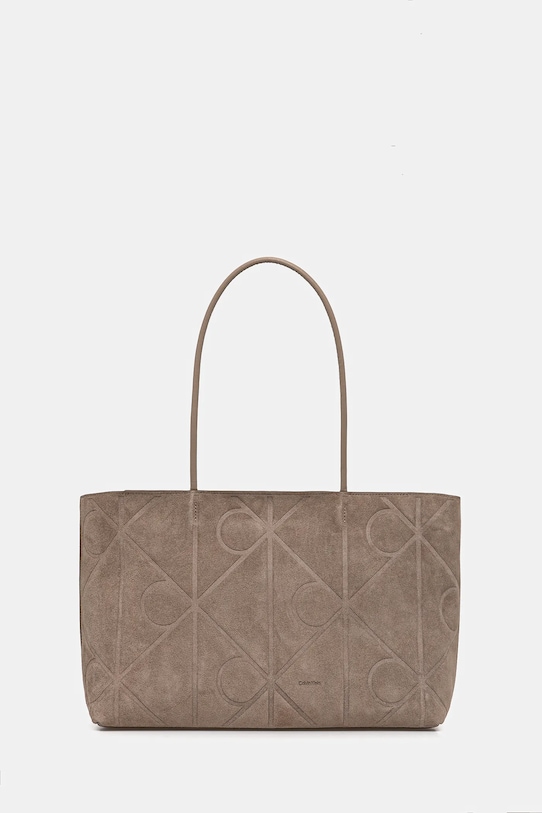 

Замшевая сумка Calvin Klein, бежевый