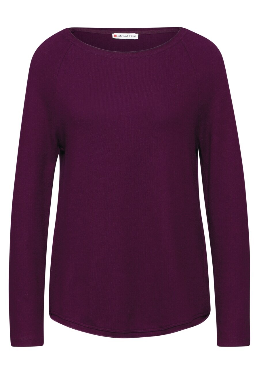 

Лонгслив STREET ONE Shirt, фиолетовый