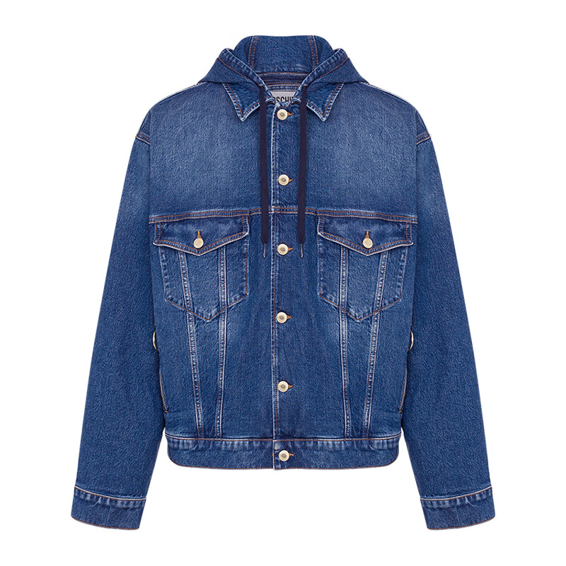 

MOSCHINO Джинсовая куртка унисекс синяя, Blue