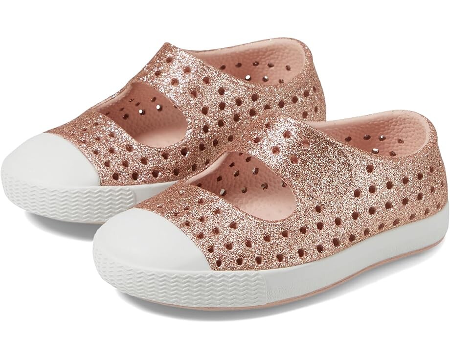 

Кроссовки Native Shoes Kids Jefferson Juniper Bling, цвет Chameleon Bling/Shell White