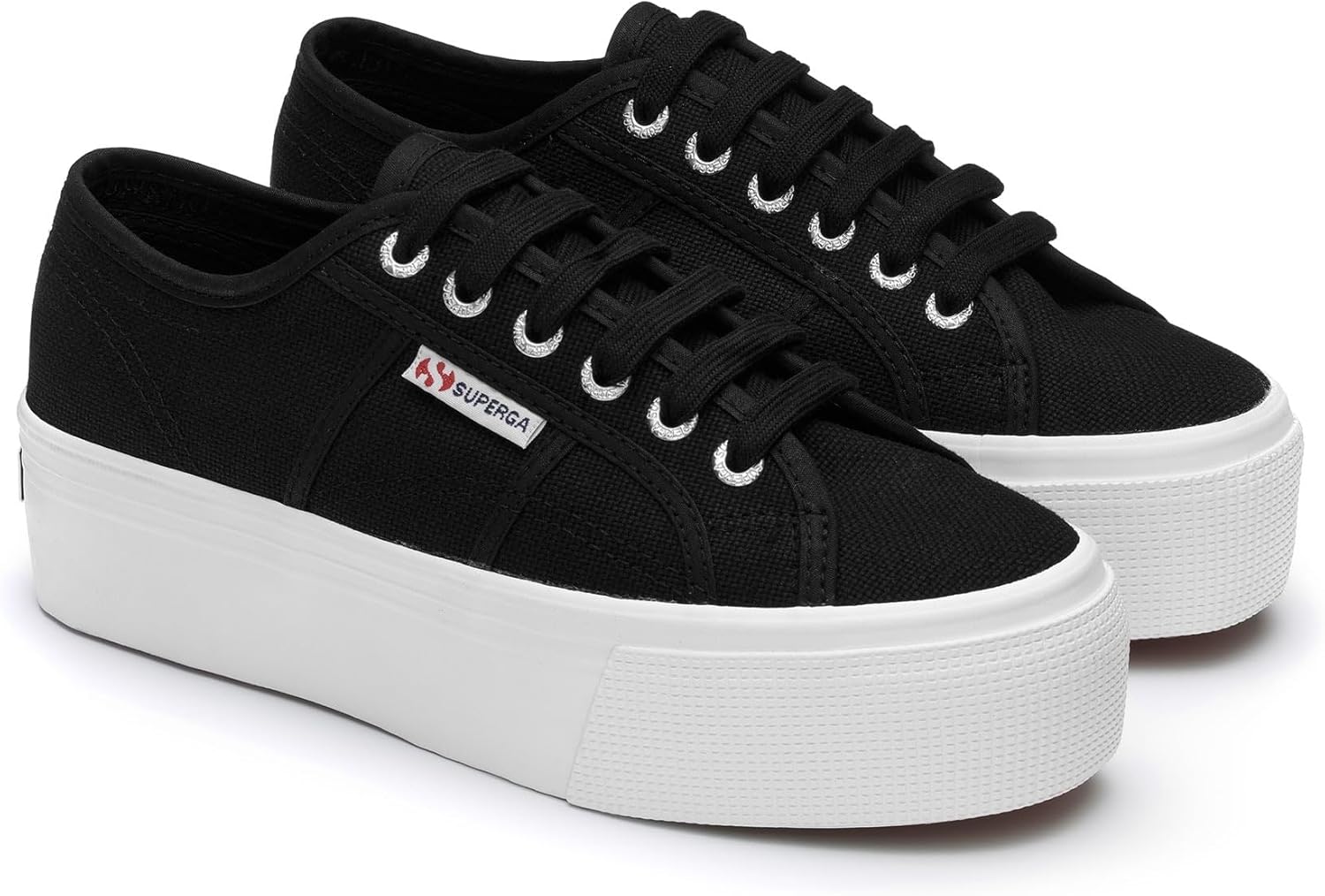 Superga Unisex-Adult 2790 Platform, черно-белый — фото 3