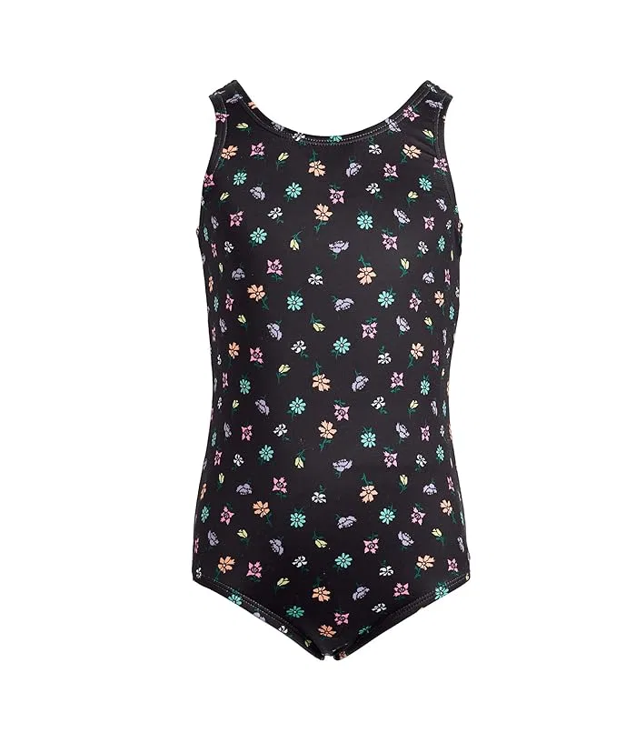 Купальник слитный U-Back Crafted Blooms Nike Kids, Jet Black