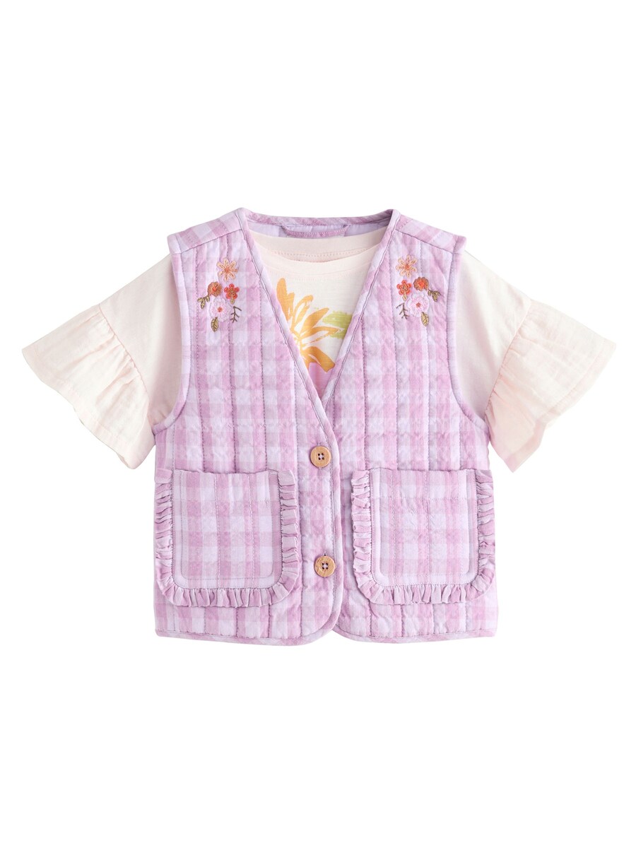 

Жилет Next, цвет Purple/Pastel purple