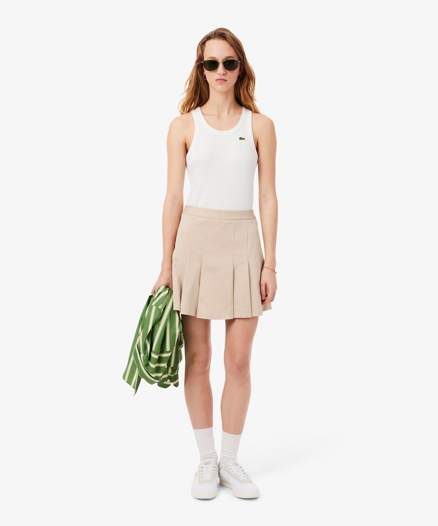 Юбка плиссированная LACOSTE Light Beige