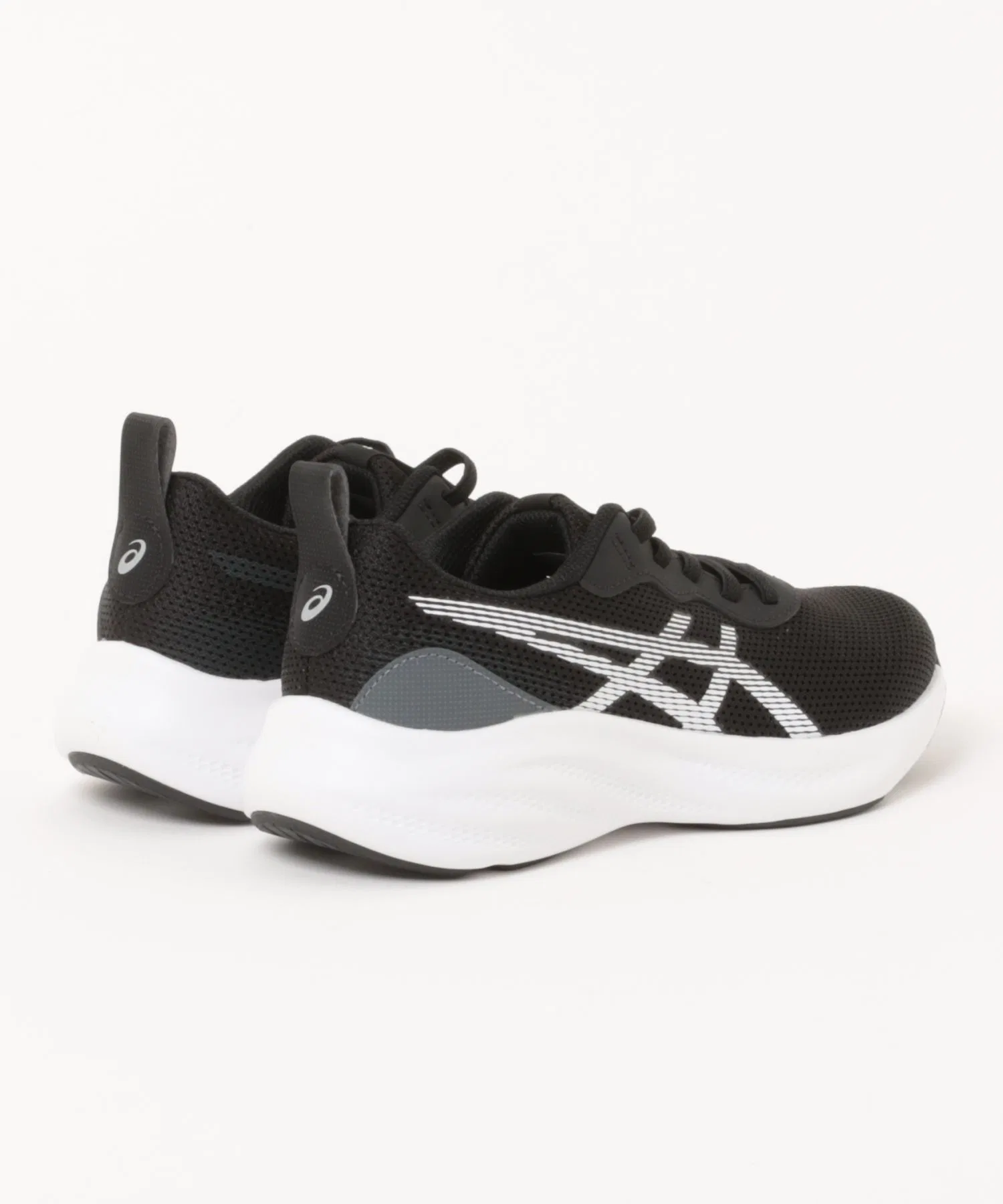 Детские кроссовки ASICS Lazerbeam MP-S для спорта и прогулок чёрные с белым — фото 2