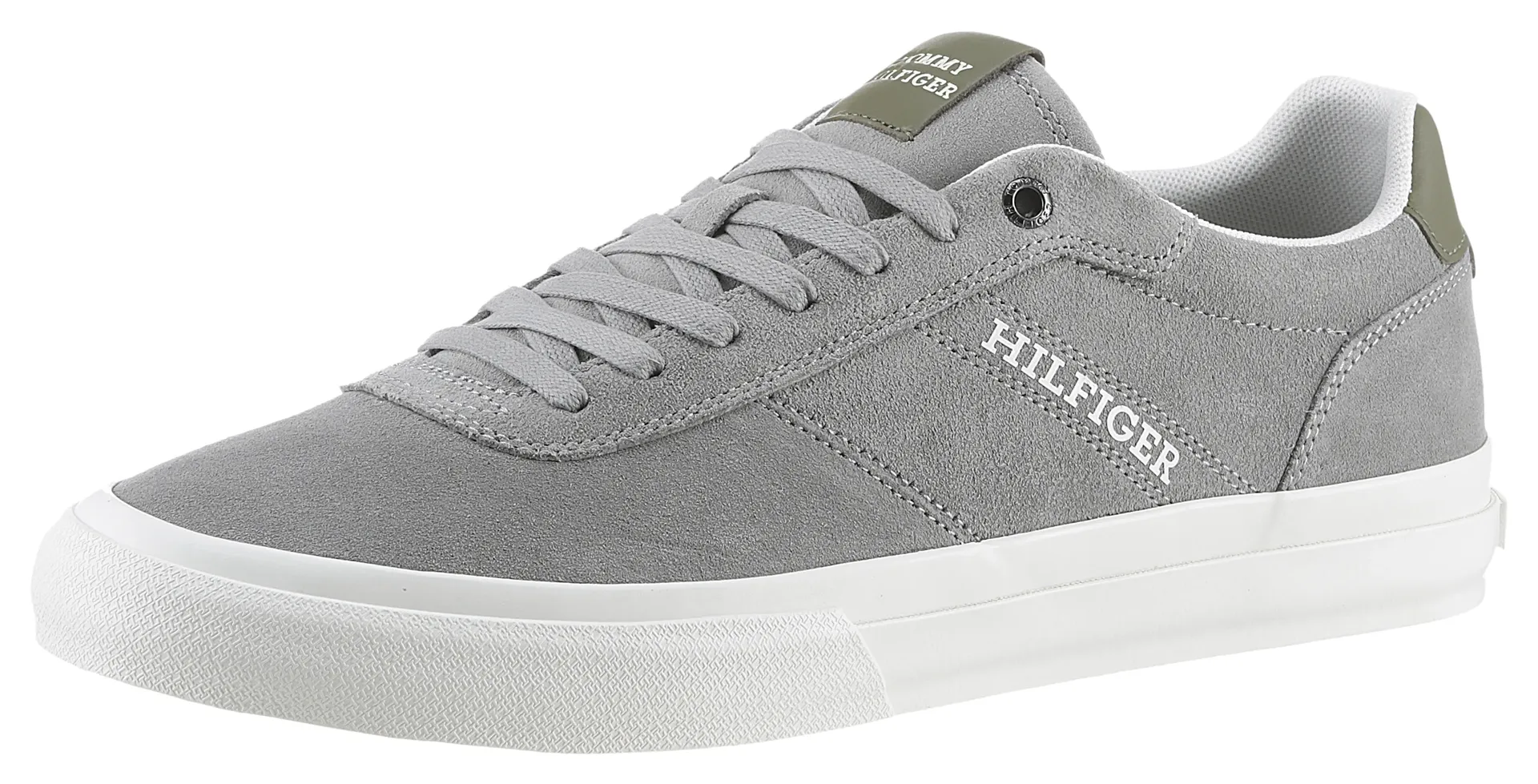 

Кроссовки Tommy Hilfiger "TH HI VULC LOW STREET SUEDE", серый