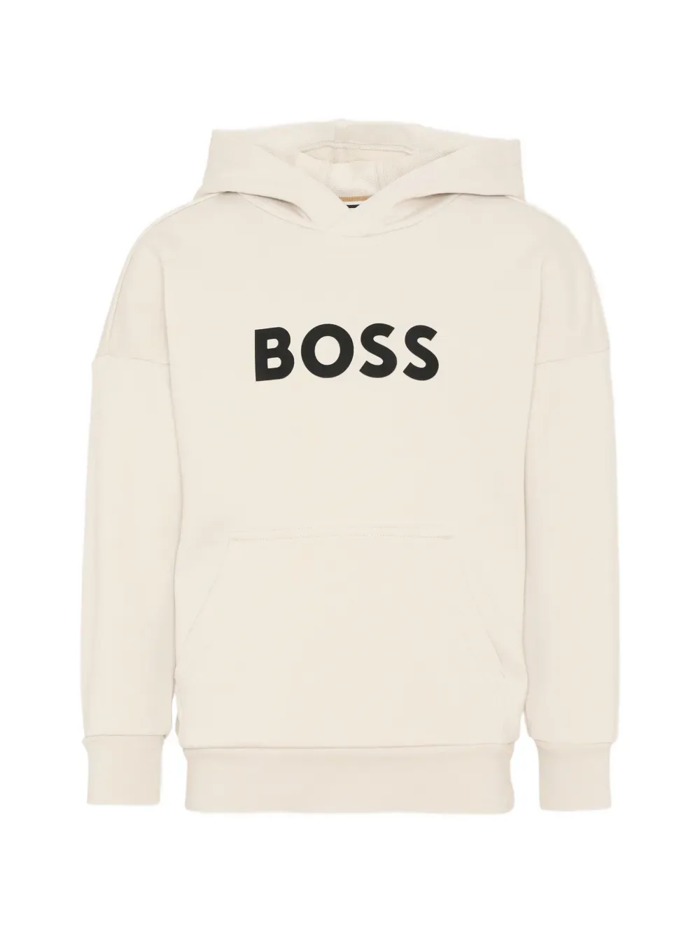 Толстовка с капюшоном BOSS Kidswear, бежевый