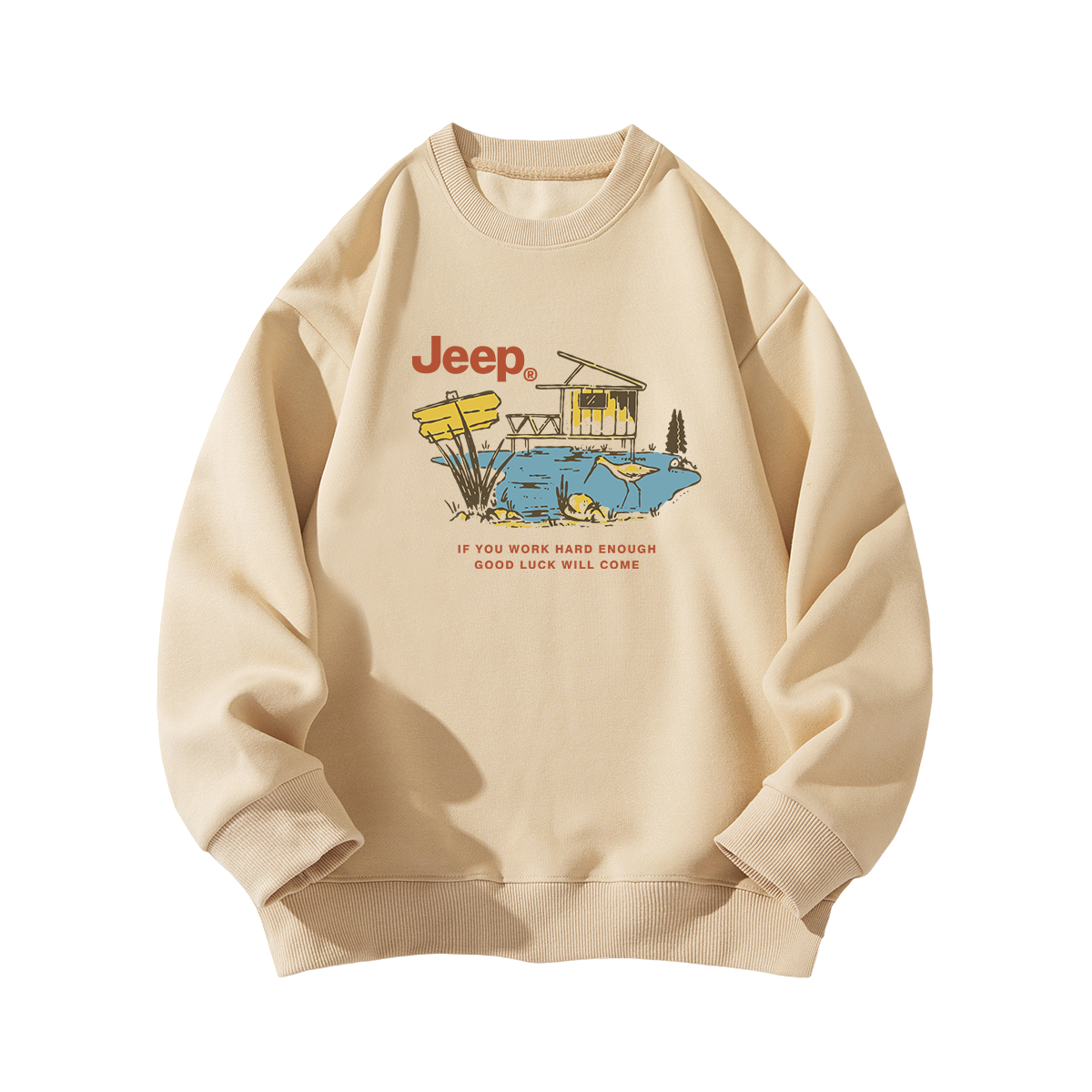 

Свитшот школьный Jeep, цвет хиттер грей