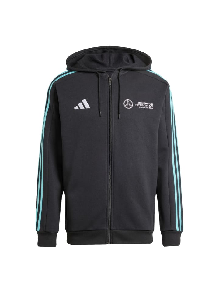 

Adidas Куртка с капюшоном Mercedes AMG Petronas Formula 1 Team DNA, черная