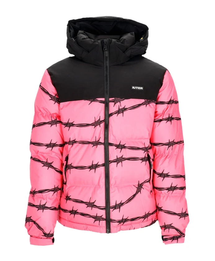 

Пуховая куртка с розовой колючей проволокой Iuter, мультиколор