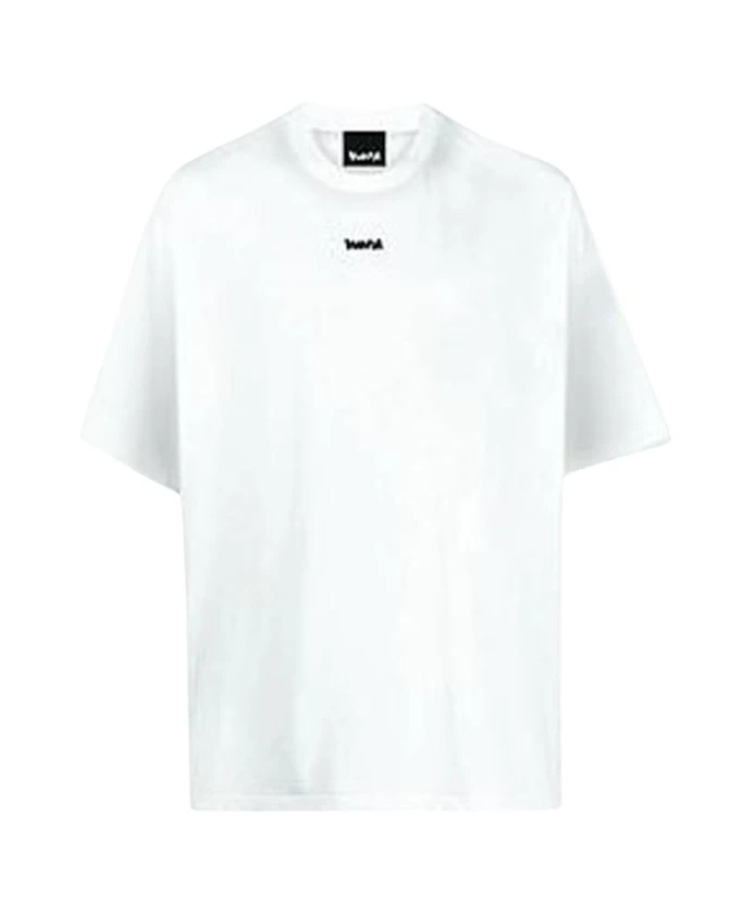 

Базовая хлопковая футболка с минималистичным логотипом. Disclaimer, белый